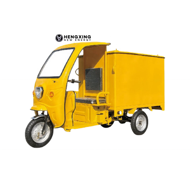 Efficient Electric Cargo Tricycle with Lithium Battery 600KG Payload 40-50km/h Speed Enclosed Adult Canopy