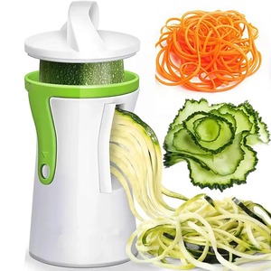 Couteau spiral multifonctionnel portatif pour légumes et fruits, trancheuse réglable, hachoir à légumes avec entonnoir, outil de cuisine - Product Image 1