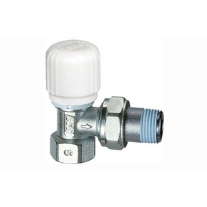 Valvola Termostatica Angolare per Connessione in Ferro con Raccordo da 3/8 Pollici - Product Image 1