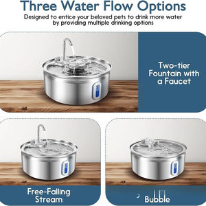 2025 Venta caliente de acero inoxidable 304 dispensador de agua eléctrico automático para mascotas 3.2L Dispositivo inteligente filtro para perros y gatos - Product Image 3