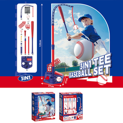 Vendita calda 3 In 1 gioco di allenamento di Baseball al coperto esterno lanciatore automatico che colpisce la palla Set di Sport giocattolo per i bambini - Product Image 5