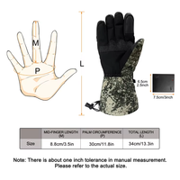 Gants chauffants à piles Mydays pour l'extérieur, avec boîte à piles, imperméables, écran tactile, pour la chasse, le ski, la moto