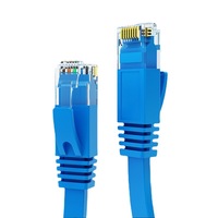 Cable Ethernet Plano 6A - Velocidad Gigabit, Cobre Puro, Par Trenzado Blindado para Cableado de Salas de Ordenadores