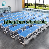 Vente en gros de siège d'école durable à chargement large, bureau et chaise de salle de classe pour étudiants, meubles de classe
