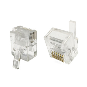 Connecteur modulaire RJ12 6P6C RJ11 6Pin, connecteur latéral droit Compatible avec les moteurs robots lxt, livraison gratuite - Product Image 4