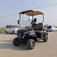 Voiturette de golf électrique 4 places pas chère fabriquée en Chine, homologuée CE, mini voiturette de golf électrique tout-terrain