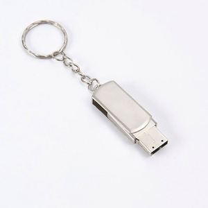 แฟลชไดรฟ์ USB 2.0 แบบหมุนได้ ดีไซน์โลหะความเร็วสูง ความจุ 1GB-128GB สำหรับโทรศัพท์และคอมพิวเตอร์ - Product Image 3