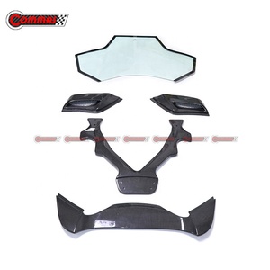Cubierta Trasera de Fibra de Carbono Seca, Estilo Cap, Transparente, para el Motor del Ferrari 488 Spider - Product Image 6