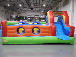 <span class=keywords><strong>Château</strong></span> gonflable de qualité commerciale avec toboggan, parcours d'obstacles extérieur, maison de saut pour enfants - Product Image 2