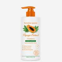 Lotion corporelle à la papaye en marque propre avec vitamine E, hydratation 24h, non grasse, blanchissante, éclaircissante, soin de la peau, crème corporelle illuminatrice