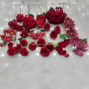 Pieza central <span class=keywords><strong>de</strong></span> Mesa <span class=keywords><strong>de</strong></span> flores mixtas moradas, hecha a mano, realista, Real Touch, alta calidad, Artificial para fiesta, boda - Product Image 3