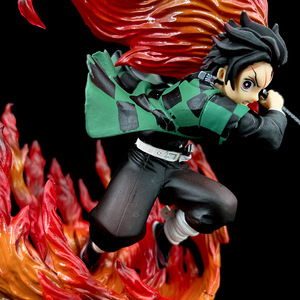 Figurine de collection Demon <span class=keywords><strong>Slayer</strong></span> Kamado Tanjirou, Modèle de dieu du feu respirant des flammes, disponible en gros - Product Image 4