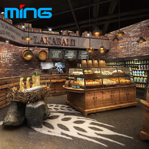 Giá Gỗ Bán Buôn Tùy Chỉnh Kệ Trưng Bày Bánh Mì Cho Siêu Thị - Product Image 3