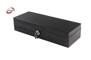 علبة معدنية سوداء قابلة للإزالة علبة نقدية RJ11 6 فواتير عمودية 8 عملات فليب توب - Product Image 3