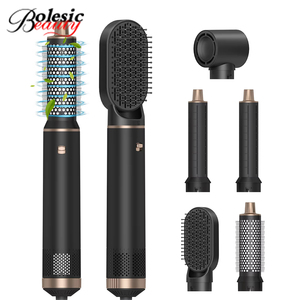 Secador de Pelo Profesional <span class=keywords><strong>5</strong></span> <span class=keywords><strong>en</strong></span> <span class=keywords><strong>1</strong></span>, Cepillo Alisador de Pelo, Cepillo de Aire Caliente de un Solo Paso, Estilizador de Pelo - Product Image 1