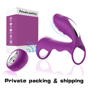 Silicone Waterproof Vibration Penis <strong>Ring</strong> Set for Men Adult Sex Toy with <strong>Phimosis</strong> Resistance Delay Sex Time Male/Female Resonance - Product Image 5