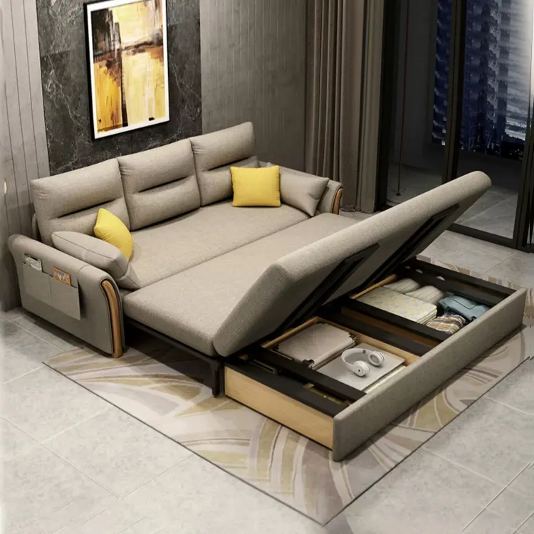 Orangefurn meuble de rangement pour appartement canapé-lit moderne pliable peu encombrant salon