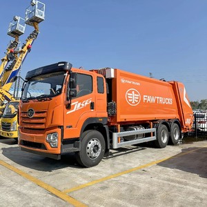 รถบรรทุกเก็บขยะดีเซล FAW 20CBM 6x4 พร้อมเครื่องอัดอากาศ บรรทุกท้าย สำหรับขาย - Product Image 3