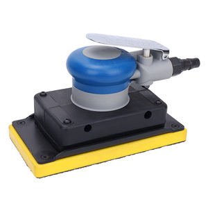 Mini ponceuse orbitale pneumatique avec aspiration intégrée et vitesse variable pour le travail du bois et le polissage des métaux - Product Image 2