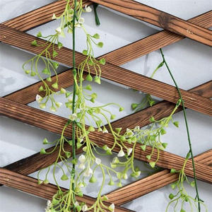 Support mural vertical en bois pour plantes, <span class=keywords><strong>treillis</strong></span> mural extensible, cadre de <span class=keywords><strong>treillis</strong></span> en bois suspendu - Product Image 6