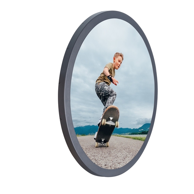 23.6 Inch Wall Mounted Round Circle Shape Lcd Monitor Advertising Screen Digital Signage Display Touch Screen Kiosk