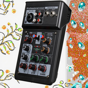 1 MONO + 1 STEREO Audio da <span class=keywords><strong>Studio</strong></span> Sound Card multifunzione Mixer per Console di missaggio adatto a studi professionali - Product Image 4