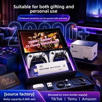 Nouvelle console de jeu d'arcade M15 pour deux joueurs avec manettes sans fil 2.4G, mémoire 64 Go/128 Go, sortie HD, machine de jeu de combat nostalgique