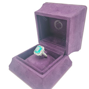 Shero New Arrival Velvet Pu Leather <b>Travel</b> <b>Jewelry</b> Box Logo Ring Creative Packaging Box <b>Jewelry</b> Gift Box Set Packaging - Product Image 4