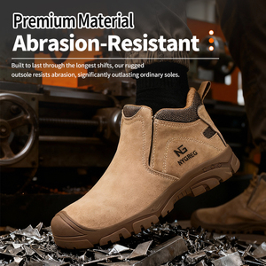 <span class=keywords><strong>Chaussures</strong></span> de sécurité anti-chaleur extrême <span class=keywords><strong>pour</strong></span> hommes, avec embout en acier, résistantes aux scories, neutralisant l'électricité statique, haute adhérence, vulcanisées - Logic Pro - Product Image 6