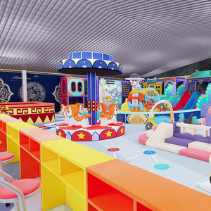 Parque Infantil Interior Personalizado con Temática de Dragón Chino Tradicional, Castillo de Juegos con Tobogán - Product Image 6