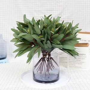 Ramo de Tallos de <span class=keywords><strong>Eucalipto</strong></span> Artificial Realista M123, Flores Artificiales y Vegetación, Semillas de Seda para Decoraciones de Graduación - Product Image 5