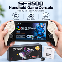 Console de jeu portable SF3500, écran HD de 5 pouces, jeux rétro, double joystick, batterie rechargeable de 3500 mAh, mise en miroir sur TV