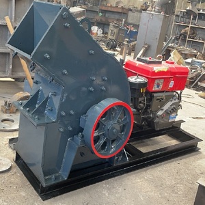 Trung Quốc sản xuất điện thoại di động nhỏ Thủy tinh và Máy Nghiền búa đá với động cơ diesel sản xuất tốt và đồng đều xả - Product Image 3