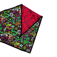 Bandana réversible pour chien en coton doux, double face, motif floral, foulard triangulaire pour chiot, lavable, accessoire pour le cou des animaux de compagnie