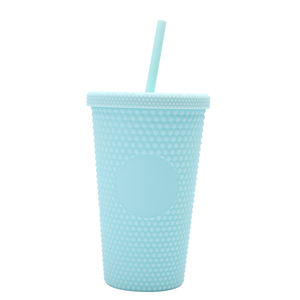 プラスチック製の二重壁グリッターダイヤモンド16オンスウォーターボトル、蓋とストローコーヒータンブラーカップバルク-購入 - Product Image 2