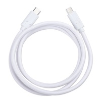 Cable USB de carga rápida de 60W 5A de doble cabeza tipo C con chaqueta de TPE y conductor de cobre puro para teléfono móvil