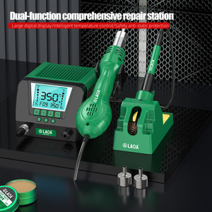 LAOA Sıcak Hava Tabancası Havya 2'si 1 arada Dijital Ekran Termostat İğne Ucu 230 V Lehimleme İstasyonu Kaynak Tamir Araçları - Product Image 4