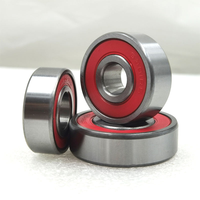 Roulement à billes à gorge profonde 6302 RMX 2RS 15x42x13mm avec joint rouge pour poulie tendeur de voiture