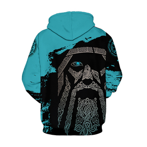 Wholesale Spring Men's Street Wear Hoodies Digital Printed Embroidered <b>Beaded</b> Zipper Cartoon Pattern Mixed Sizes - Product Image 2