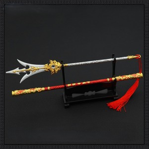 Tiktok Hot Black mito <span class=keywords><strong>de</strong></span> Goku Boy Juguetes Precio bajo Ruyi Golden Cudgel Erlang God Armas Decoración del hogar Todos los adornos <span class=keywords><strong>de</strong></span> metal - Product Image 5