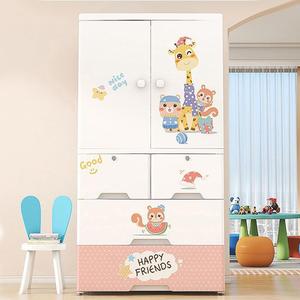 <span class=keywords><strong>Armario</strong></span> de juguete para niños de 4 capas con tela colgante, diseño moderno duradero, muebles de dormitorio de plástico para niños para sala de estar - Product Image 1