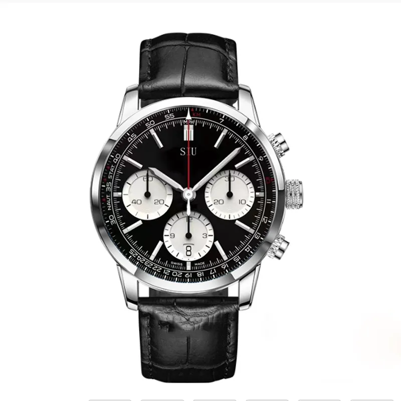 2024 Mens Watches Japan Quartz VK Movement Automatic Date Dial Male Clock Design Man Sports Fitness Wrist Watch