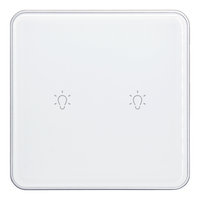 Appareils de maison intelligente ODM OEM pour Tuya Zigbee Touch App Control Interrupteur d'éclairage unipolaire PC Matériel Norme européenne pour la maison