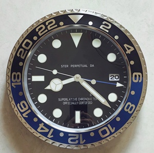 Đồng hồ treo tường kim loại thiết kế sang trọng, mặt số thạch anh, kiểu dáng <span class=keywords><strong>analog</strong></span>, trang trí văn phòng, độc đáo, có kính phóng đại, hiện đại, đồng hồ đeo tay và đồng hồ treo tường - Product Image 4