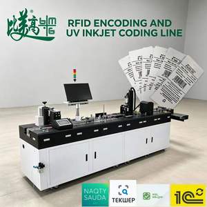 Impresora de Inyección de Tinta UV para Impresión de Códigos de Barras en Línea con Lectura y Escritura de Chips, Verificación Visual en Tiempo Real, Recolección Automática de Etiquetas para Ropa Terminada - Product Image 1