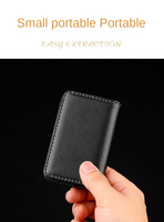 Tempat kartu bisnis kapasitas besar pabrik asli dompet 26 kartu Set hadiah kantor terbaik Organizer kartu kredit ID jepret