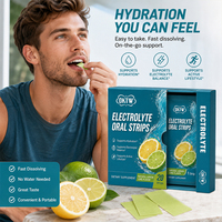 Bandes orales d'électrolytes OKTW saveur citron et citron vert naturelles – Favorise l'équilibre électrolytique – Complément alimentaire quotidien – En stock