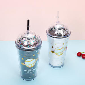 แก้วพลาสติกใ<span class=keywords><strong>ส</strong></span>ติดผนังสองชั้น<span class=keywords><strong>แบบ</strong></span>ทำจากพลาสติก DIY,แก้ว<span class=keywords><strong>ส</strong></span>โนว์บอลก้อนหิมะลูกโลกหิมะทำจากพลาสติกมีฝาปิดและหลอดปี2022 - Product Image 3