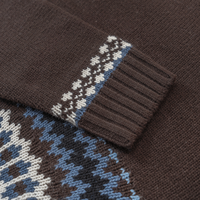 AiNear Vente en gros de logo personnalisé Oem & Odm Pull-over tricoté en laine marron pour hommes