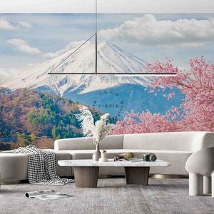 Japón <span class=keywords><strong>Monte</strong></span> <span class=keywords><strong>Fuji</strong></span> Sakura vista 3D pelar y pegar papel tapiz para <span class=keywords><strong>restaurante</strong></span> - Product Image 4